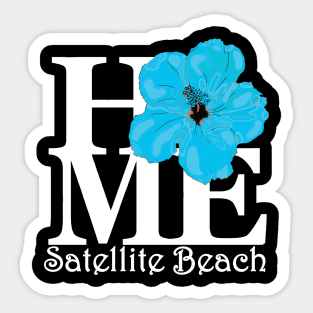 HOME Satellite Beach Blue Hibiscus Sticker